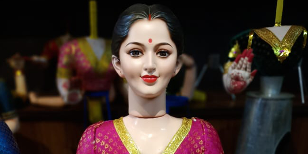 Gauri Mahalaxmi Half Fiber Body - 1 Ft
